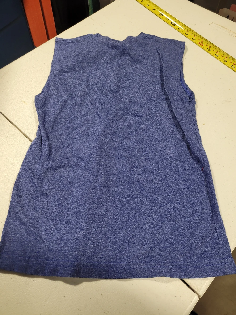 Boys' Heathered Blue Muscle Tee